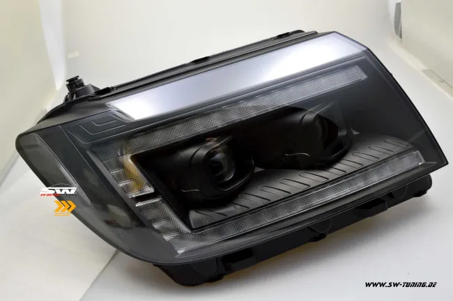 SW-DRLTube Scheinwerfer für VW Crafter II Typ SY SZ / MAN TGE 17-22 LED TFL Lightbar black