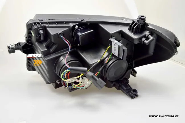 SW-DRLTube Scheinwerfer für VW Crafter II Typ SY SZ / MAN TGE 17-22 LED TFL Lightbar black