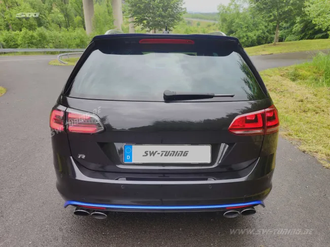 SWCeli LED Rückleuchten passend für VW Golf 7 Variant Kombi 13-17 smoke LED Wischblinker