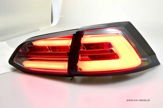 SWCeli LED taillights suitable for Golf 7.5 facelift stationwagen 18-20 smoke LED wipe indicators for OE LED