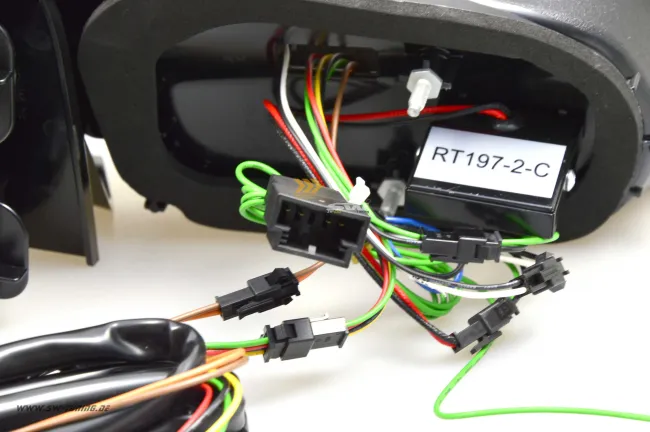 SWCeli LED Rückleuchten passend für VW Golf 7 Variant Kombi 13-17 red/clear LED Wischblinker