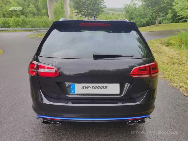 SWCeli LED Rückleuchten passend für VW Golf 7 Variant Kombi 13-17 red/clear LED Wischblinker