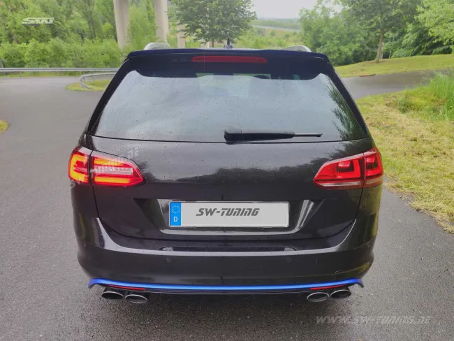 SWCeli LED Rückleuchten passend für VW Golf 7 Variant Kombi 13-17 red/clear LED Wischblinker