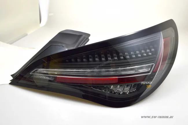 SW-Celi full LED rear lights suitable for Mercedes CLA C117/X117 13-19 Black/clear