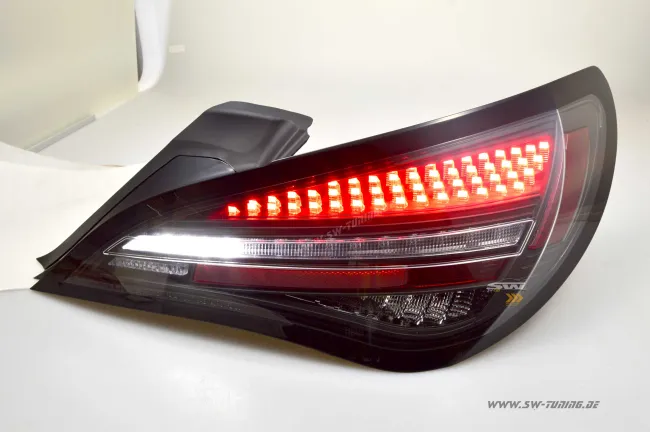 SW-Celi full LED rear lights suitable for Mercedes CLA C117/X117 13-19 Black/clear