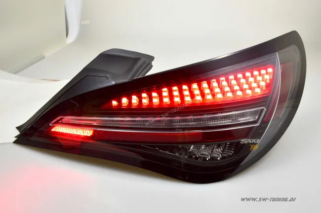 SW-Celi full LED rear lights suitable for Mercedes CLA C117/X117 13-19 Black/clear