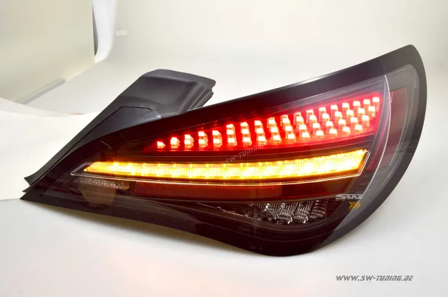 SW-Celi full LED rear lights suitable for Mercedes CLA C117/X117 13-19 Black/clear