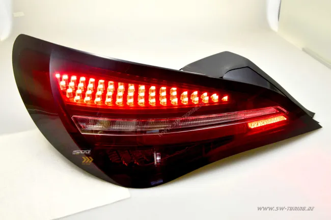 SW-Celi full LED rear lights suitable for Mercedes CLA C117/X117 13-19 Cherry Red clear