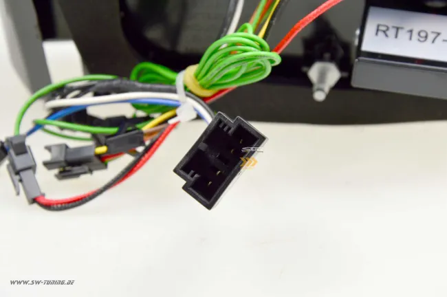 SWCeli LED taillights suitable for Golf 7 Variant estate 13-17 Black RED-Lightbar LED wiping indicators