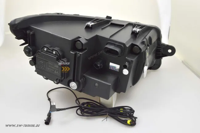 SW-DRL VOLL LED Scheinwerfer passend für VW T6.1 20-23 LED Tagfahrlicht Lighttube black Upgrade