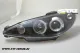 Angel Eye Scheinwerfer für Peugeot 206 99-07 2 LED Standlichtringe black