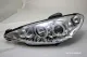 Angel Eye Scheinwerfer für Peugeot 206 99-07 LED 2 Standlichtringe chrom