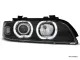 Angel Eye Scheinwerfer für 5er BMW E39 95-00 mit High LED Standlichtringe black