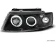 Angel Eye Scheinwerfer für VW Passat 3B 96-00 mit 2 LED Standlichtringe black