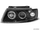 Angel Eye Scheinwerfer für VW Passat 3B 96-00 mit 2 LED Standlichtringe black