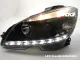 SW-DRL Scheinwerfer passend für Mercedes C-Klasse W204 07-11 LED-TFL R87 black