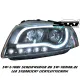 SW-LTube Scheinwerfer passend für Audi A3 8P 03-08 LED Lighttube Standlicht black
