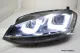 SW-DRLtube Scheinwerfer VW Golf VII 12-15 LED TFL R87 Chrome-Line black