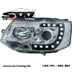 SW-DRL Scheinwerfer VW T5 GP Facelift Typ 7H 09-14 LED Tagfahrlicht R87 chrom
