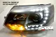 SW-DRL Scheinwerfer VW T5 GP Facelift Typ 7H 09-14 LED Tagfahrlicht R87 black