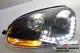 SW-DRL headlights for VW Golf V 03-09 LED DRL R87 black