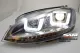 SWDRLtube Scheinwerfer VW Golf 7 12-16 LED Blinker / U-TFL R87 Chrom-Line black