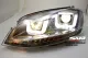 SWDRLtube Scheinwerfer VW Golf 7 12-16 LED Blinker / U-TFL R87 Chrom-Line black