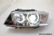 Angel Eye Scheinwerfer für 3er BMW E90 E91 05-13 High LED Standlichtringe Black