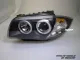 Angel Eye Scheinwerfer passend für BMW 1er E87/E81 LED Standlichtringe black