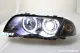 Angel Eye Scheinwerfer passend für 3er BMW E46 Lim/Touring 98-01 High LED Standlichtringe black