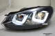 SW-DRLtube Scheinwerfer VW Golf VI 08-12 LED TFL U-Lighttube black Black-Line