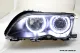 Angel Eye Scheinwerfer 3er BMW E46 LCI Lim/Touring 02-05 High LED Standlichtringe black