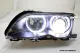 Angel Eye Scheinwerfer 3er BMW E46 LCI Lim/Touring 02-05 High LED Standlichtringe black