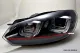 SW-DRLtube Scheinwerfer VW Golf VI 08-12 LED TFL U-Lighttube black RED-Line