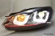 SW-DRLtube Scheinwerfer VW Golf VI 08-12 LED TFL U-Lighttube black RED-Line