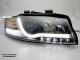 SW-DRLTube Scheinwerfer für AUDI A4 B6 Typ 8E 01-04 LED Tagfahrlicht black Lightbar