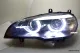 SW-DRLtube Angel Eye Xenon Scheinwerfer für BMW X5 E70 07-10 High LED U-DRL Black ohne AFS