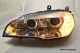 SW-DRLtube Angel Eye Xenon Scheinwerfer für BMW X5 E70 07-10 High LED U-DRL chrom ohne AFS