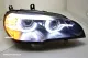 SW-DRLtube Angel Eye Xenon Scheinwerfer für BMW X5 E70 07-10 High U-LED-TFL Black (für AFS-Version)