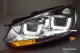 SW-DRLtube Scheinwerfer VW Golf VI 08-12 Dynamischer Blinker LED TFL U-Lighttube chrom