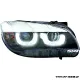 SW-DRLTube Angel eye headlights for BMW X1 Type E84 13-15 3D LED DRL helo rims black