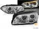 angel eye Xenon headlights for 5Series BMW F10 F11 Lim/Touring 10-13 LED dynamic indicator chrome