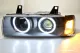 Angel Eye Scheinwerfer für 3er BMW E36 Cabrio/Coupe CCFL-Standlichtringe Black 2Türer