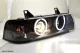 Angel Eye Scheinwerfer für 3er BMW E36 Limo / Touring CCFL-Standlichtringe Black