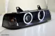 Angel Eye Scheinwerfer für 3er BMW E36 Limo / Touring CCFL-Standlichtringe Black