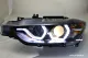 SWDRL Angel Eye headlights for BMW 3 Series F30/F31 LCI 16-19 LED U-Tube DRL helo rim black