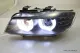 SW-DRLtube Angel Eye Xenon Scheinwerfer passend für 3er BMW E90 E91 09-13 High U-LED-DRL Black mit AFS
