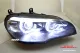 SW-DRLtube Angel Eye LED Scheinwerfer für BMW X5 E70 07-10 High LED U-DRL Black ohne AFS Upgrade