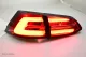 SWCeli LED Rückleuchten passend für VW Golf 7 Variant Kombi 13-17 red/clear LED Wischblinker