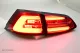 SWCeli LED Rückleuchten passend für VW Golf 7 Variant Kombi 13-17 red/clear LED Wischblinker